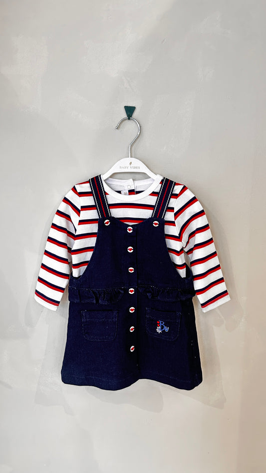 Robe salopette en denim avec t-shirt 'Octaz'