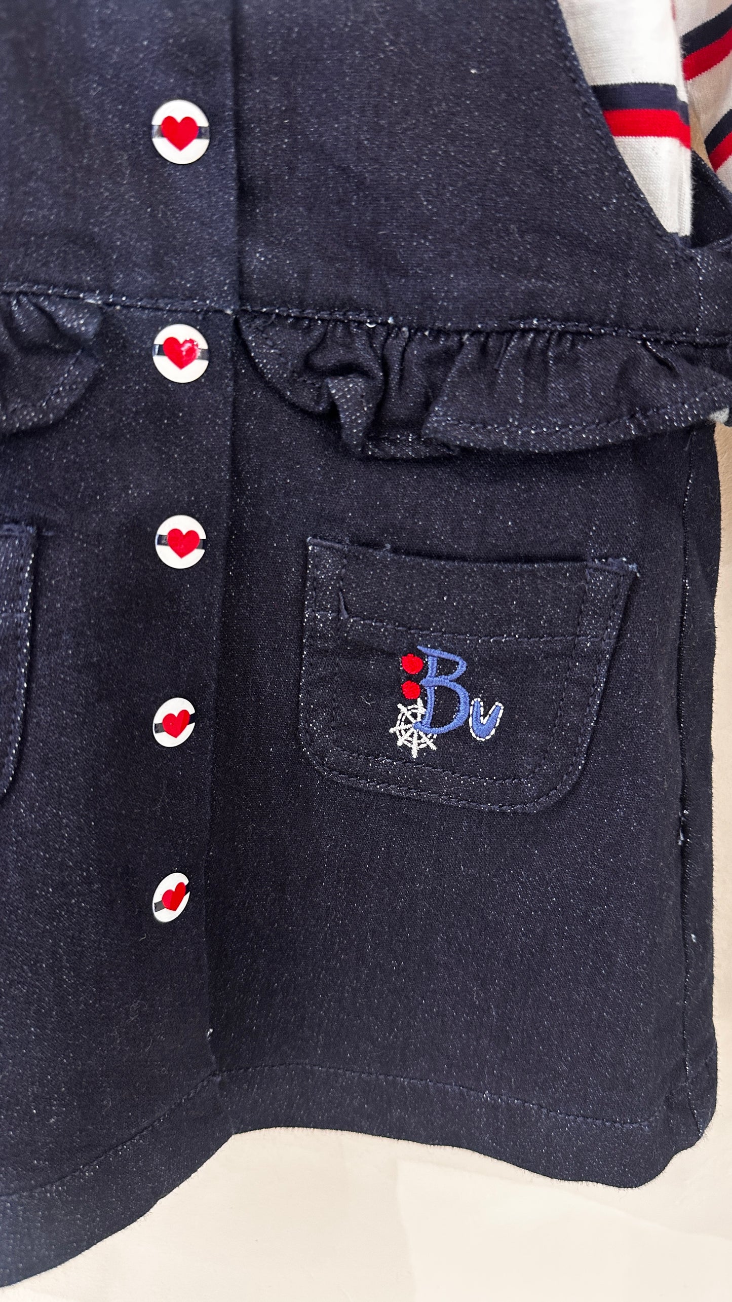 Robe salopette en denim avec t-shirt 'Octaz'