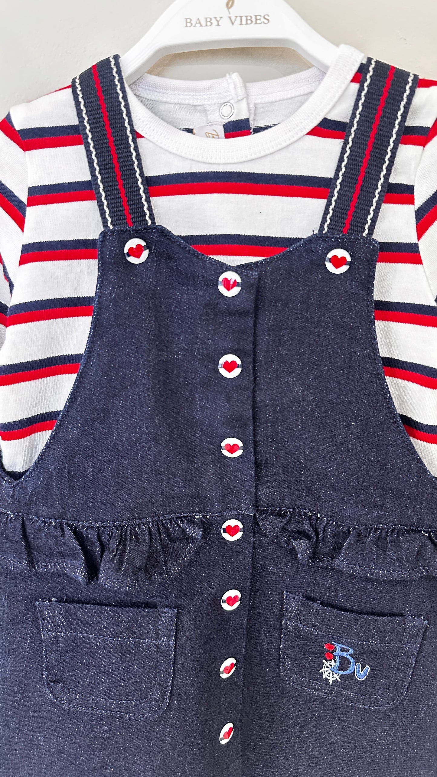 Robe salopette en denim avec t-shirt 'Octaz'