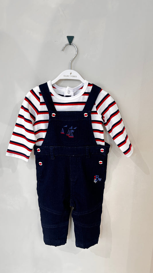 Salopette en denim avec t-shirt 'Avrou'
