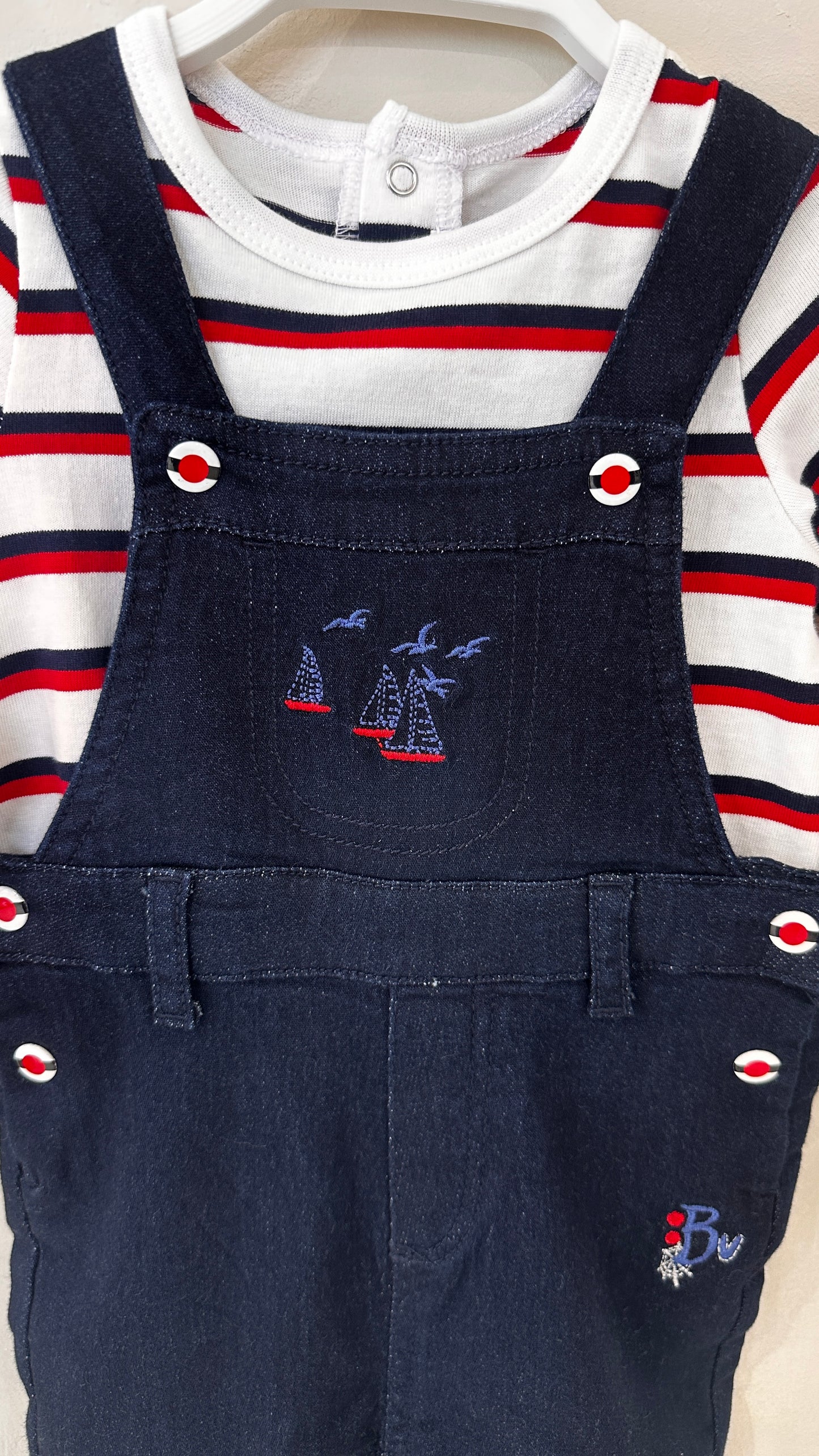 Salopette en denim avec t-shirt 'Avrou'